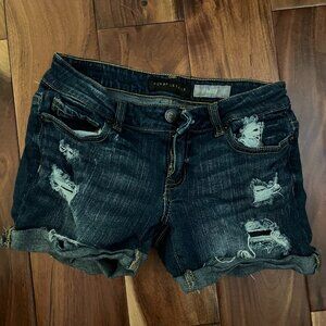 Aeropostale Women's Midi Denim Shorts